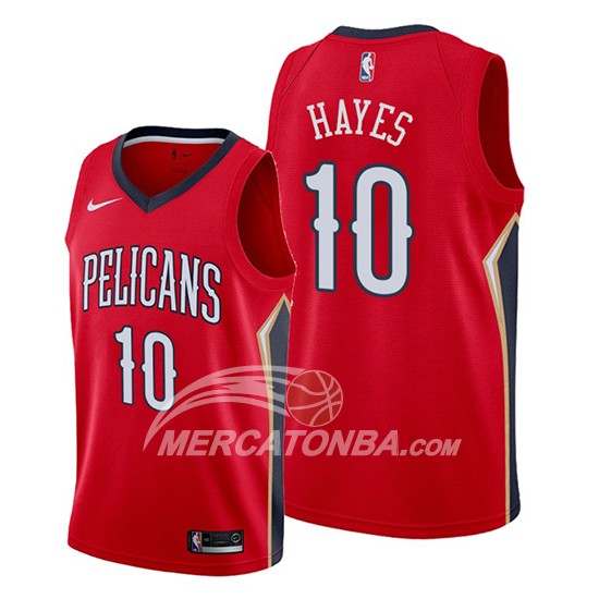 Maglia New Orleans Pelicans Jaxson Hayes Statement 2019-20 Rosso